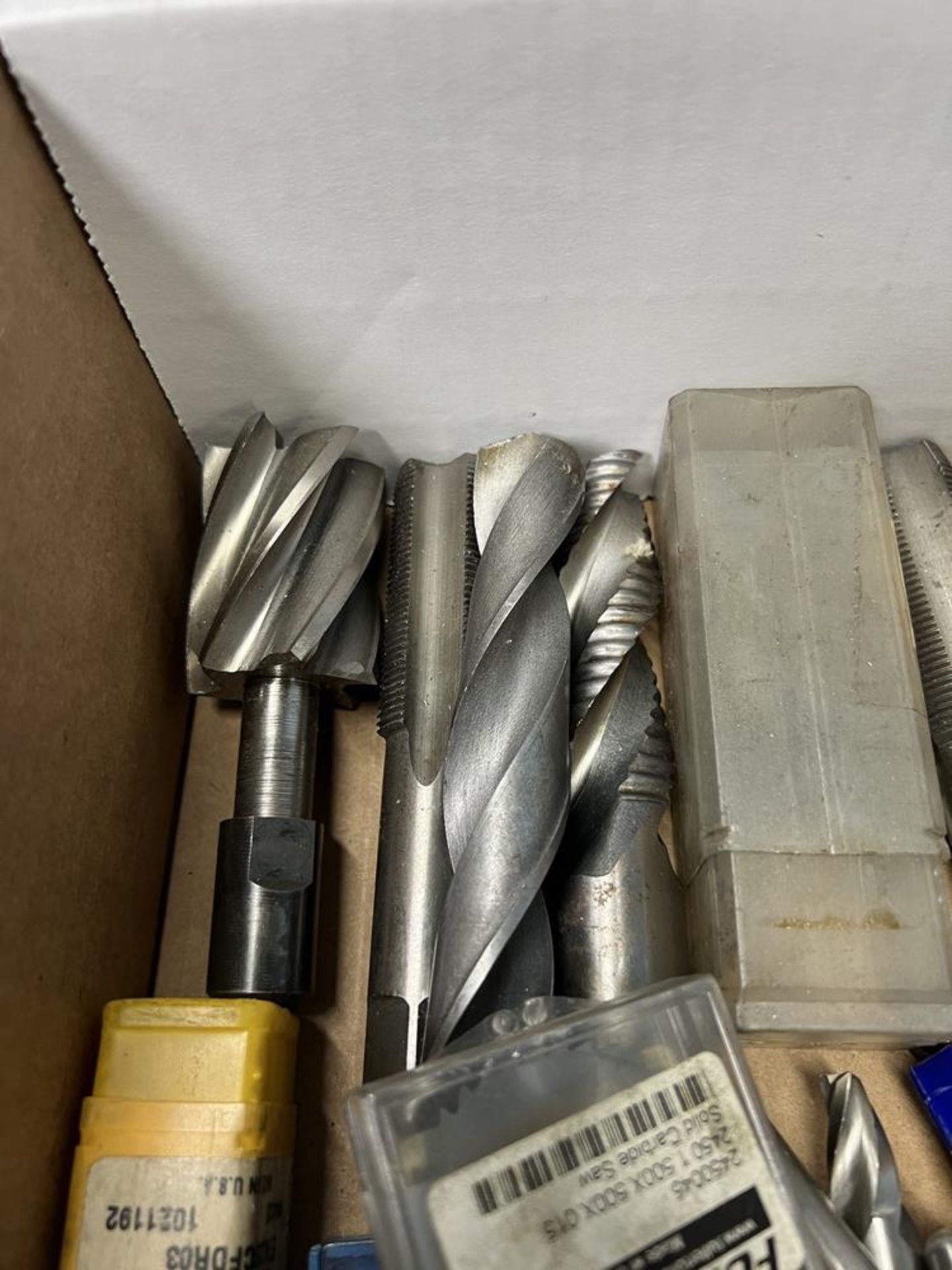 Box of End Mills Counter Sinks, Taps, Radius Corner Rounder, Ball Mills & Others - Image 2 of 9
