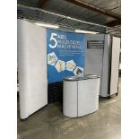 Trade Show Booth With Accordion Style 20' Wall Divider