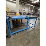 Heavy Duty Work Table 80" x 36" x 38 1/2" With Black Granite Inspection Plate 24" x 36" x 4" With