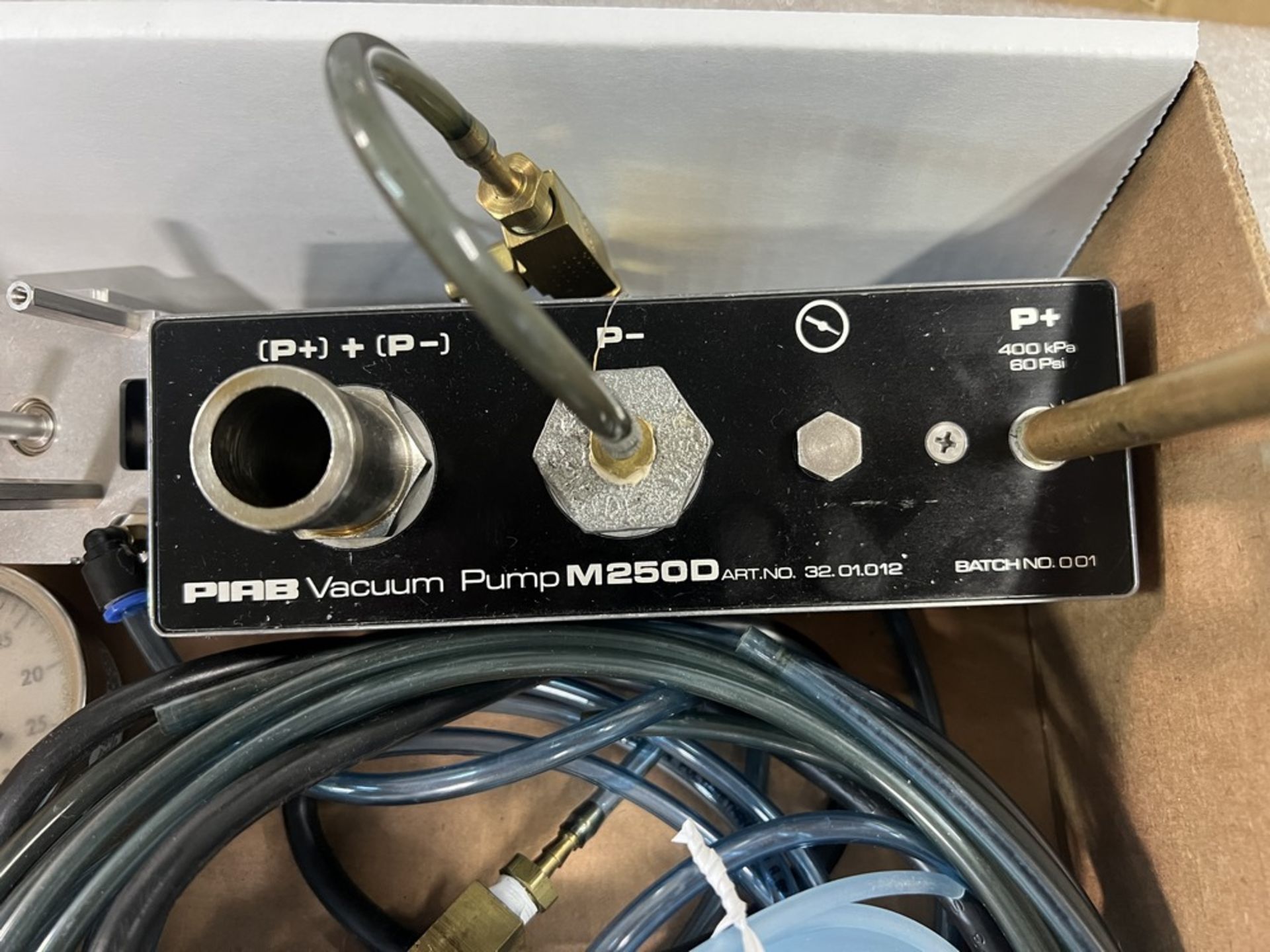 PiAB Vacuum Pump M2500 Generator With Air Pressure Gages & Valves - Image 6 of 6