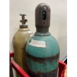 (2) Gas Cylinders Compressed Gas N.O.S. 75% Argon 25% Carbon Dioxide & 25% Helium & Balance Argon