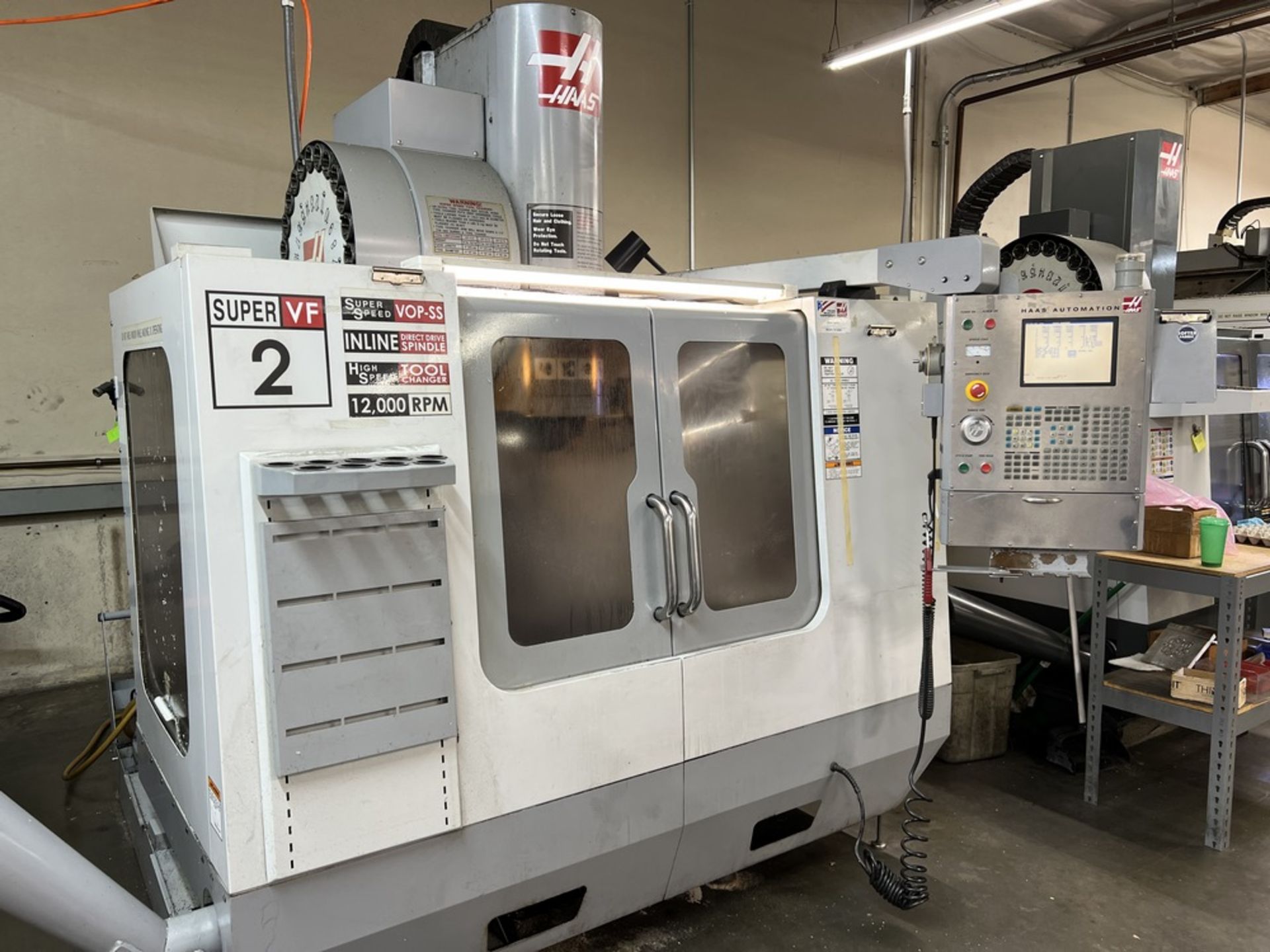 2006 Haas VF-2SS Vertical Machining Center, 12K Spindle, 4th Axis Wired, Side Mount, Renishaw - Image 2 of 20