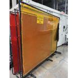 (5) Red & (8) Yellow Welding Curtains, 99" x 80" Yellow, 60" x 75" Red