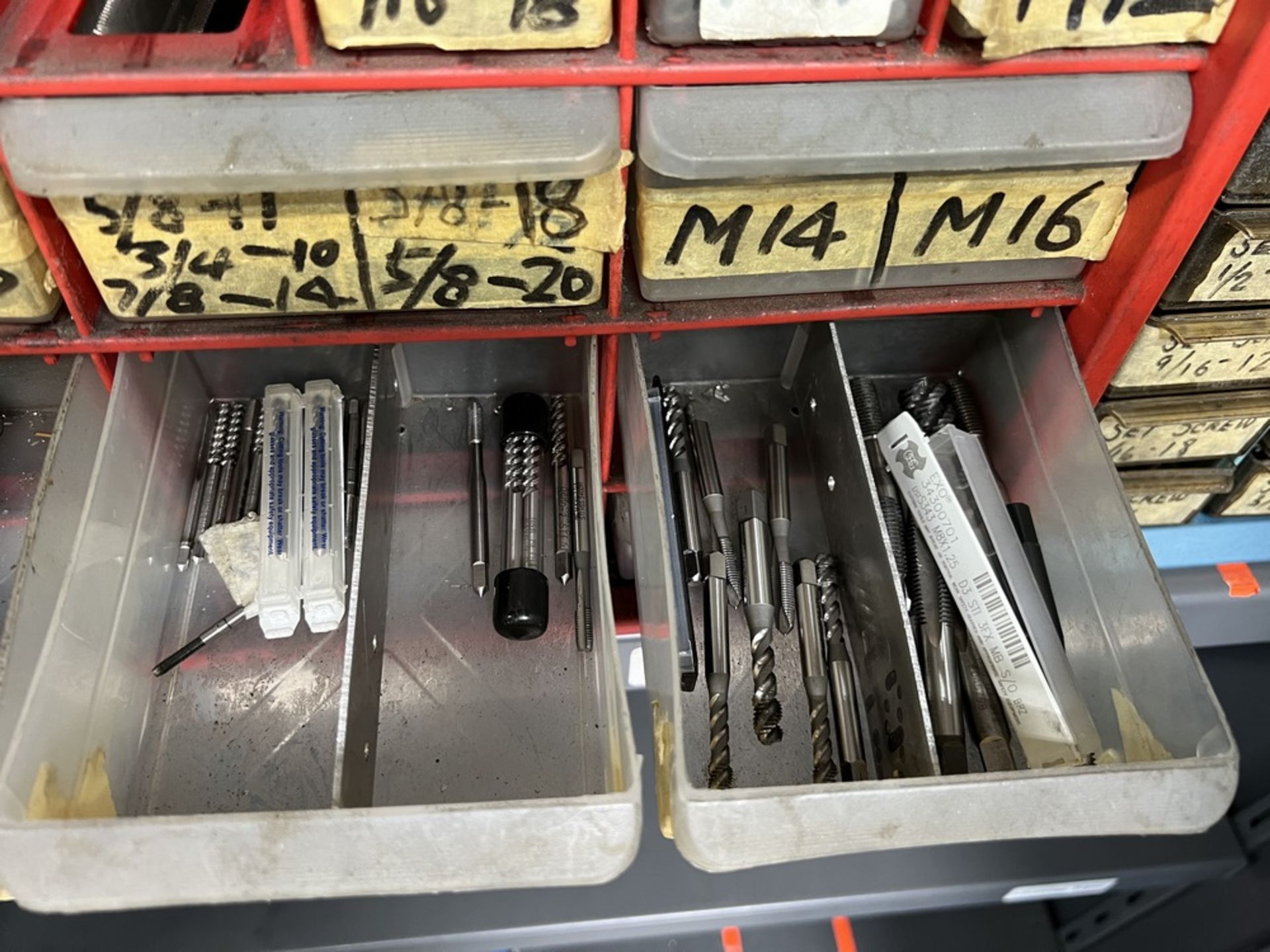 Tooling, Organizer Full of New & Used Various Taps, Spiral, Flat Pipe, Etc & Inserts WIth Set - Image 18 of 25