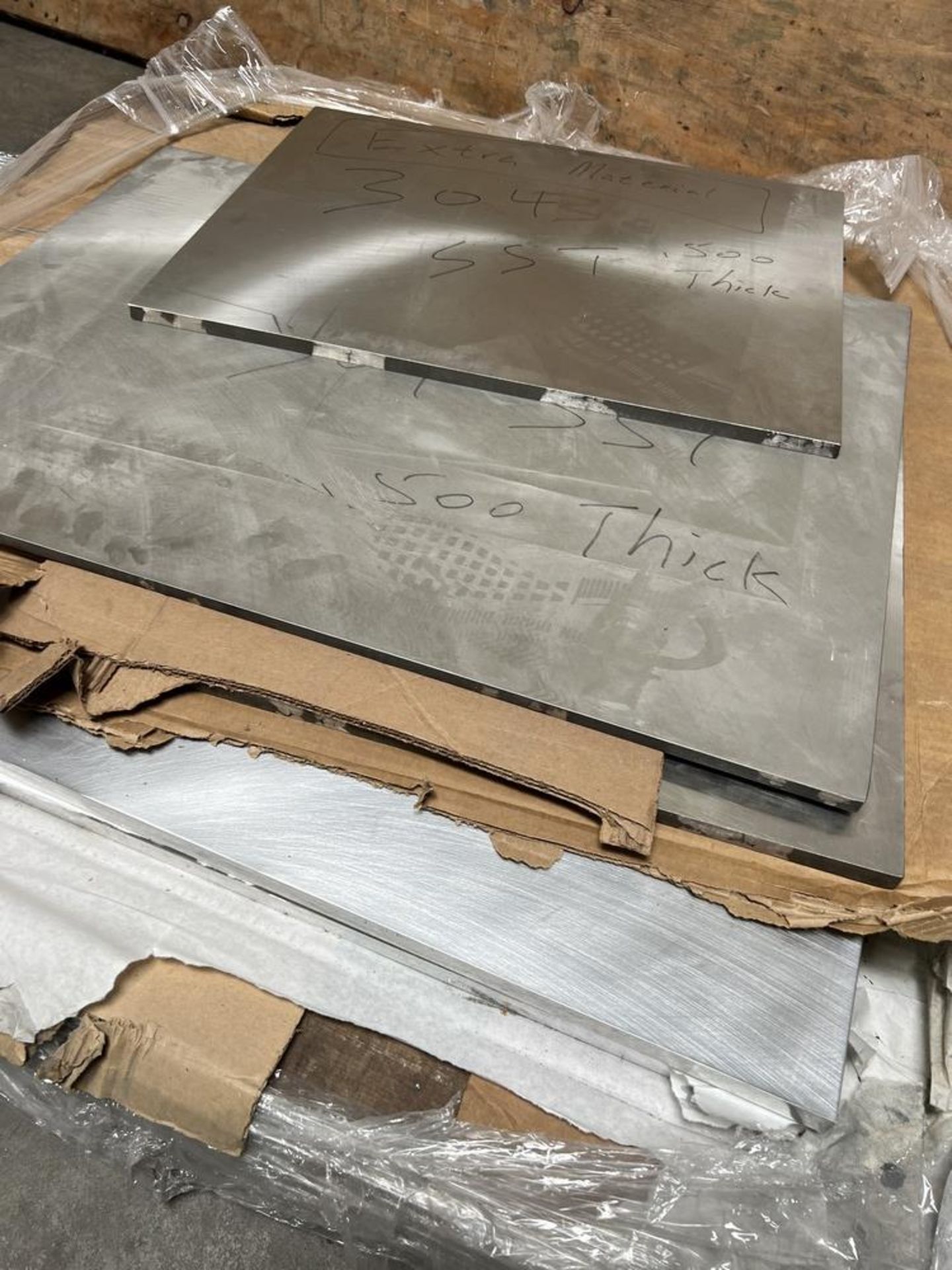 Pallet of SS Plate 1/2" & 3/4" (3) Aluminum Plate 36 1/2" x 36 1/2" - Image 4 of 4