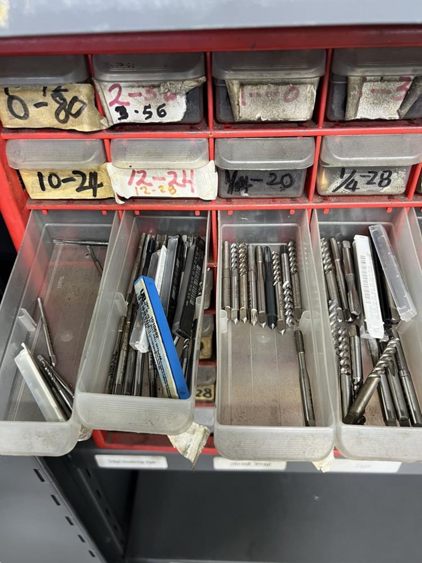 Tooling, Organizer Full of New & Used Various Taps, Spiral, Flat Pipe, Etc & Inserts WIth Set - Image 10 of 25