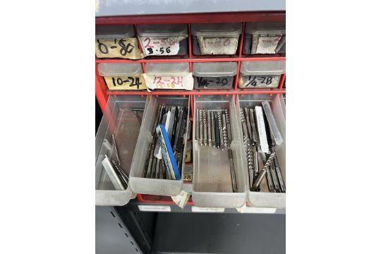 Tooling, Organizer Full of New & Used Various Taps, Spiral, Flat Pipe, Etc & Inserts WIth Set - Image 10 of 25