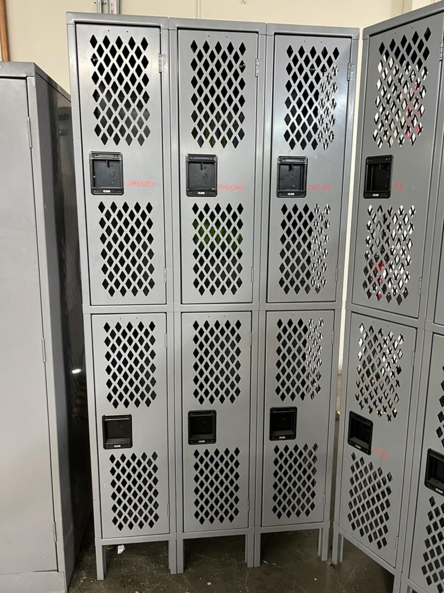 (2) Uline 6 Station Lockers - Image 2 of 5