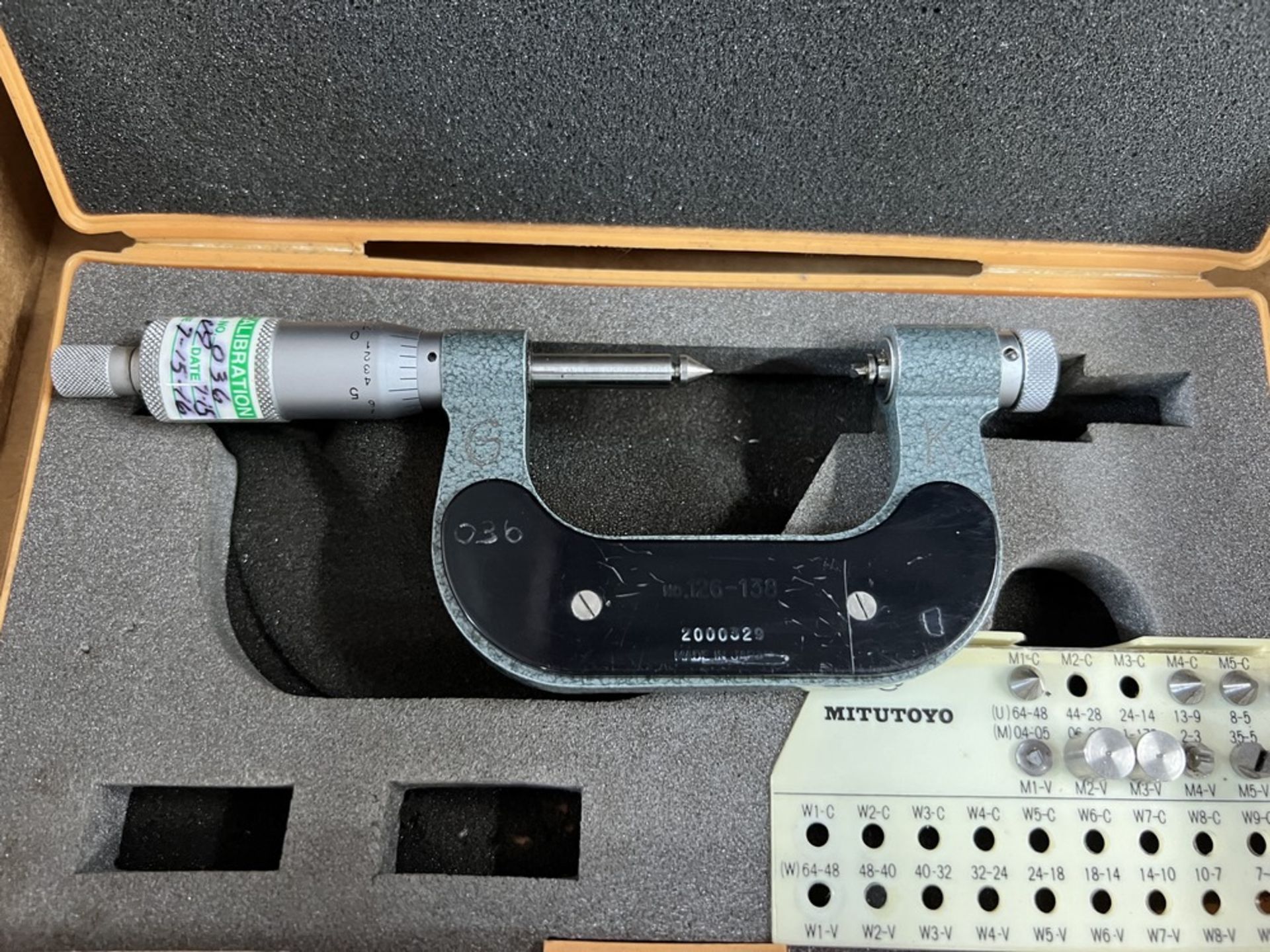 Mitutoyo 0-1" Thread Micrometer & Mitutoyo 1-2" Thread Micrometer - Image 8 of 8
