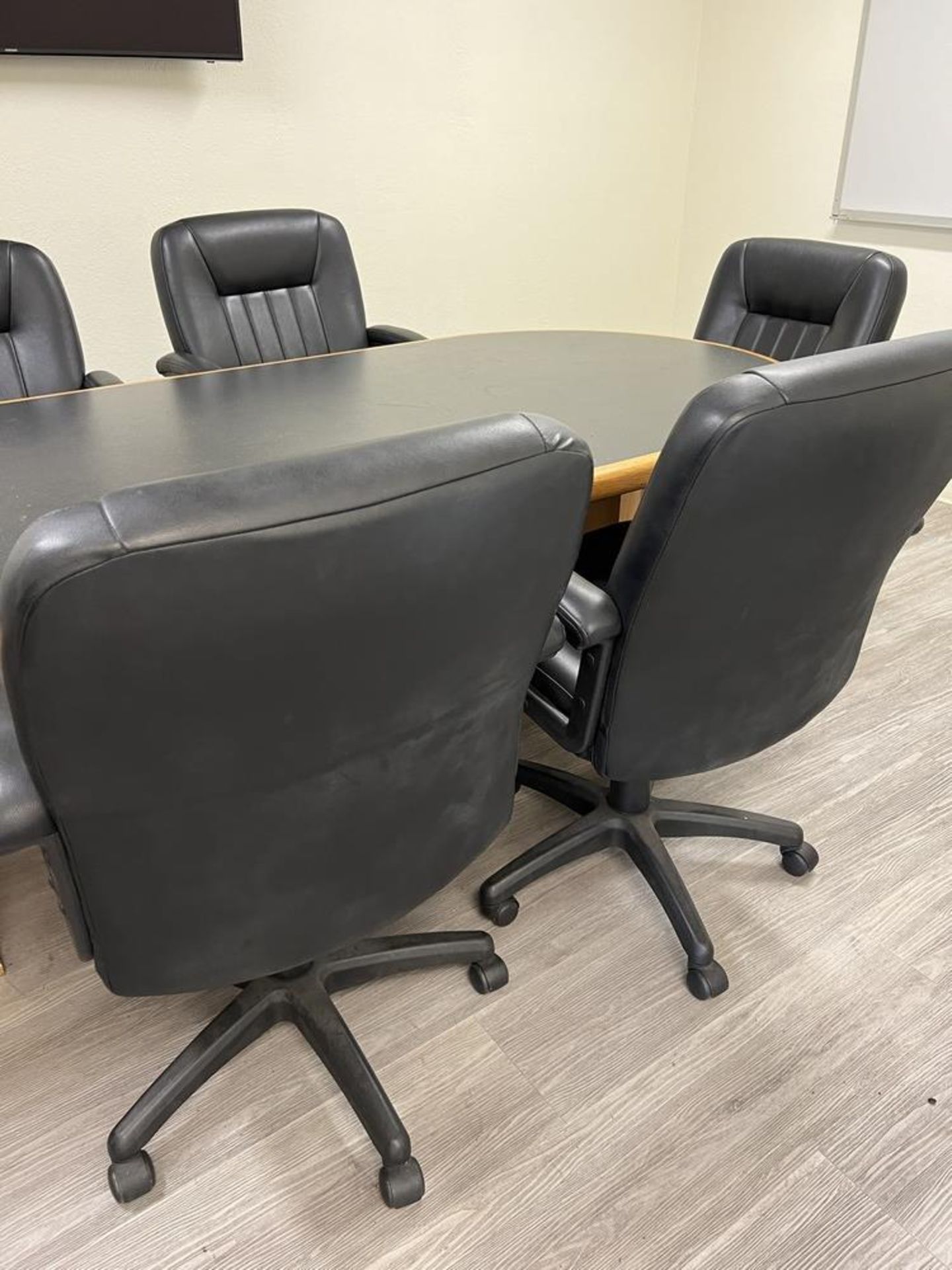 Conference Table With (6) Chairs 98" x 41 1/2" x 30" - Image 3 of 6