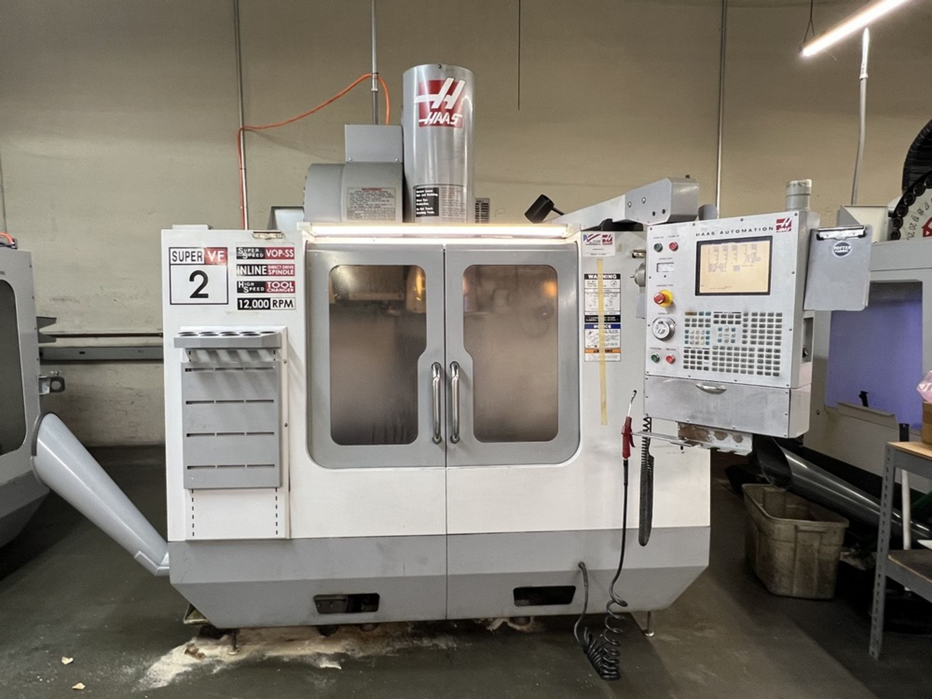 2006 Haas VF-2SS Vertical Machining Center, 12K Spindle, 4th Axis Wired, Side Mount, Renishaw - Bild 3 aus 20