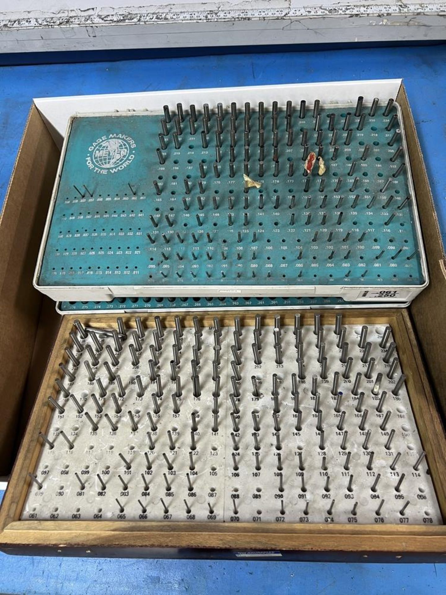 Meyer Pin Gage Set .061 - .3250 minus & .251 .500 incomplete & .061 - .250 Pin Gage Set Incomplete