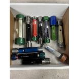 Box of Large Go & No Go Thread Gages Various Sizes