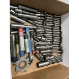 Box of Keyway Cutters End Mills, Boring Bar Drill Holders & Others HSS
