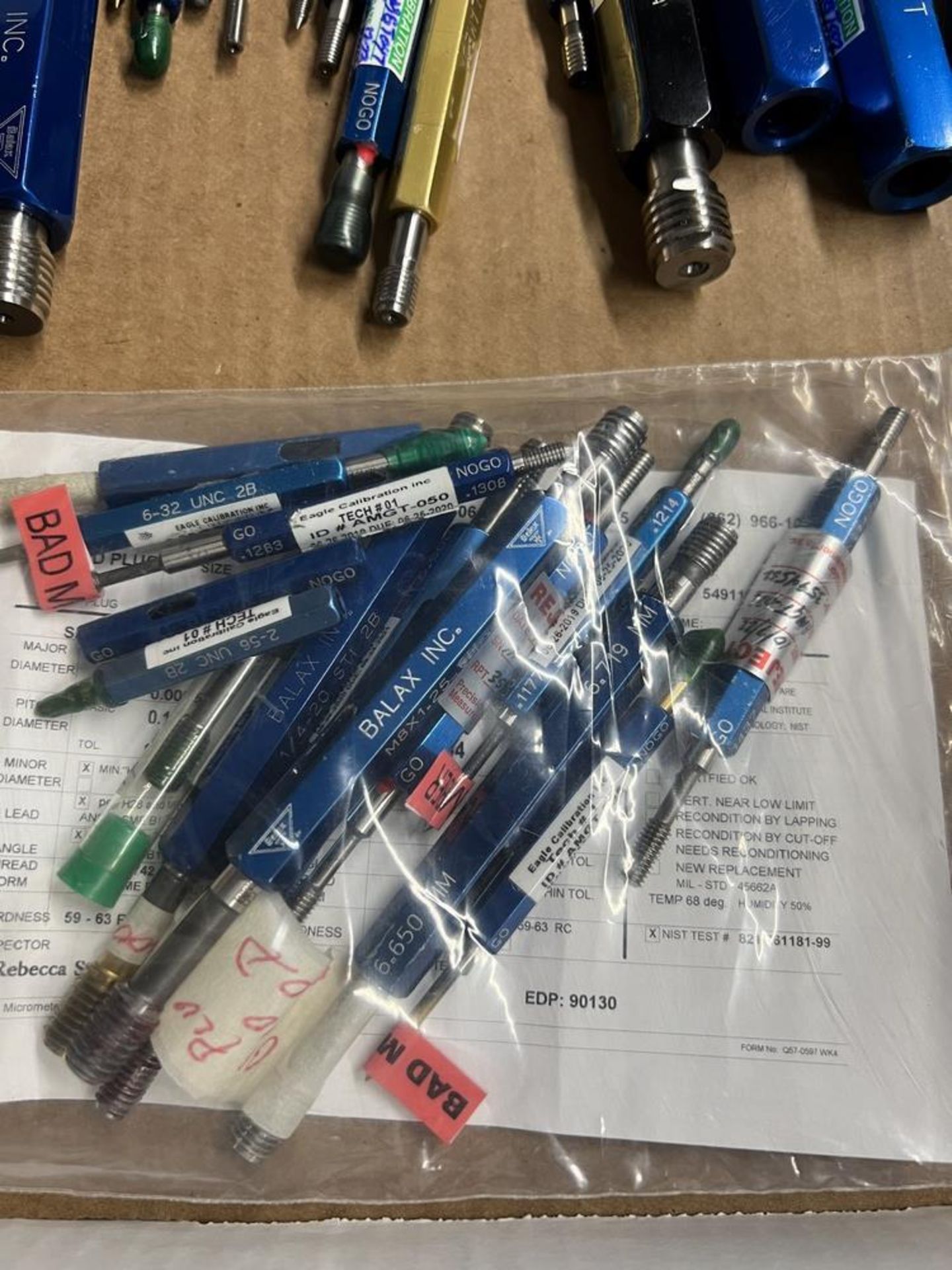Box of Various Size Helicoil & National Pipe Thread Gages - Image 2 of 6