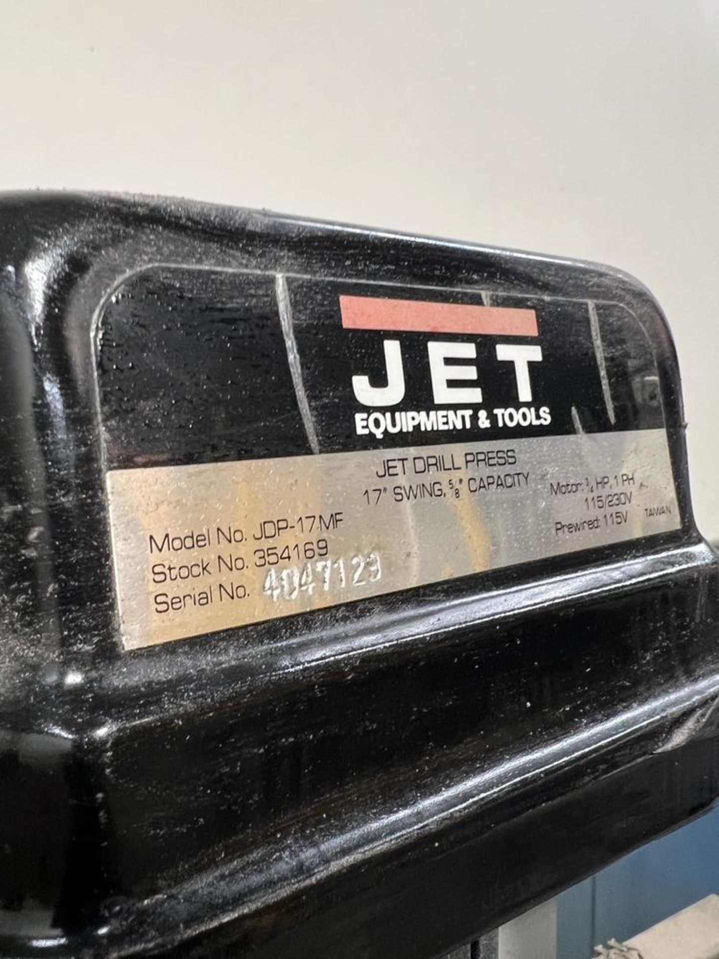 Jet Drill Press 3/4 HP With Jacob Chuck Model JDP-17MF - Image 2 of 8