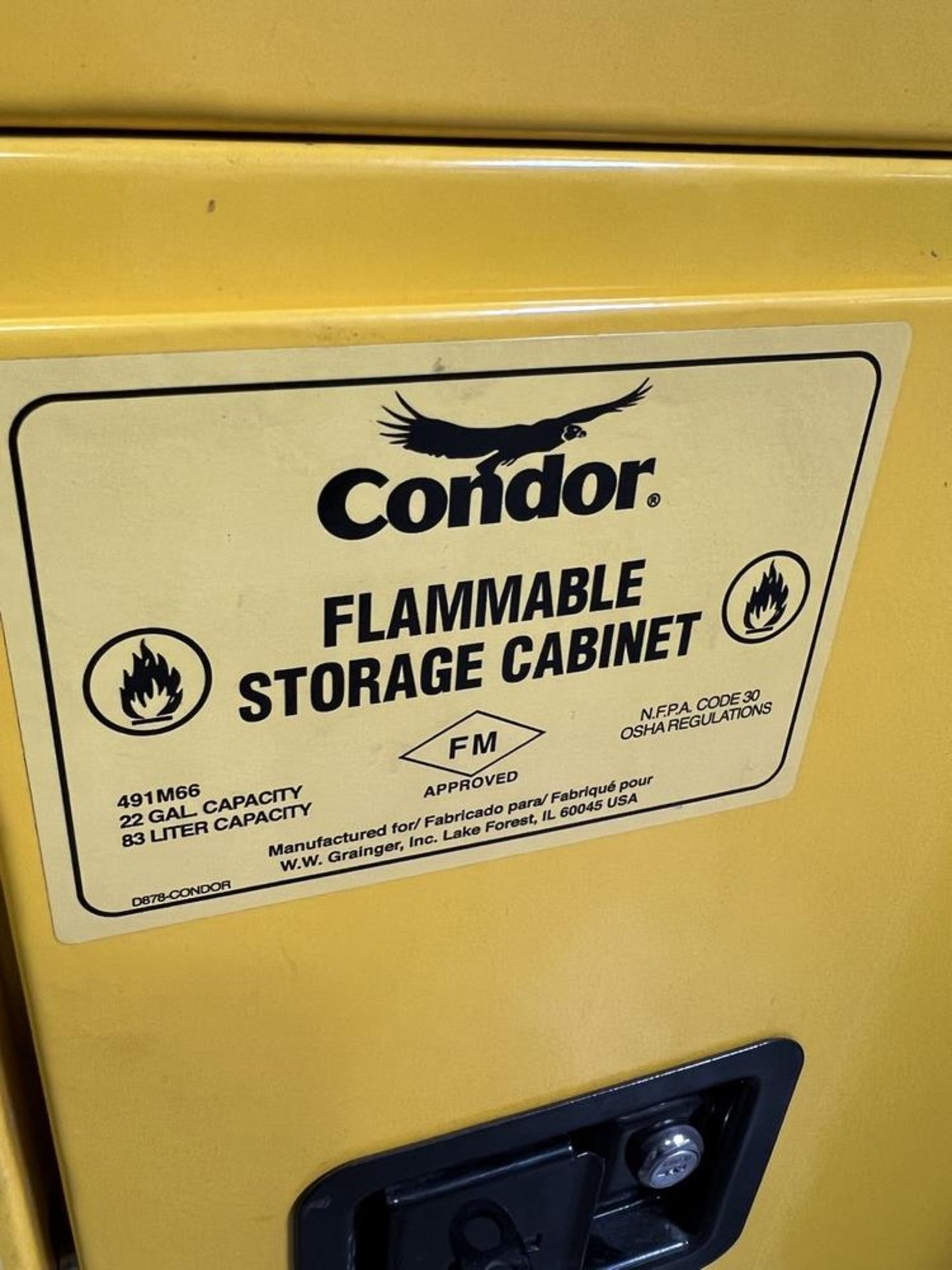 Condor 22 Gal Capacity Flammables Storage Cabinet - Image 2 of 3