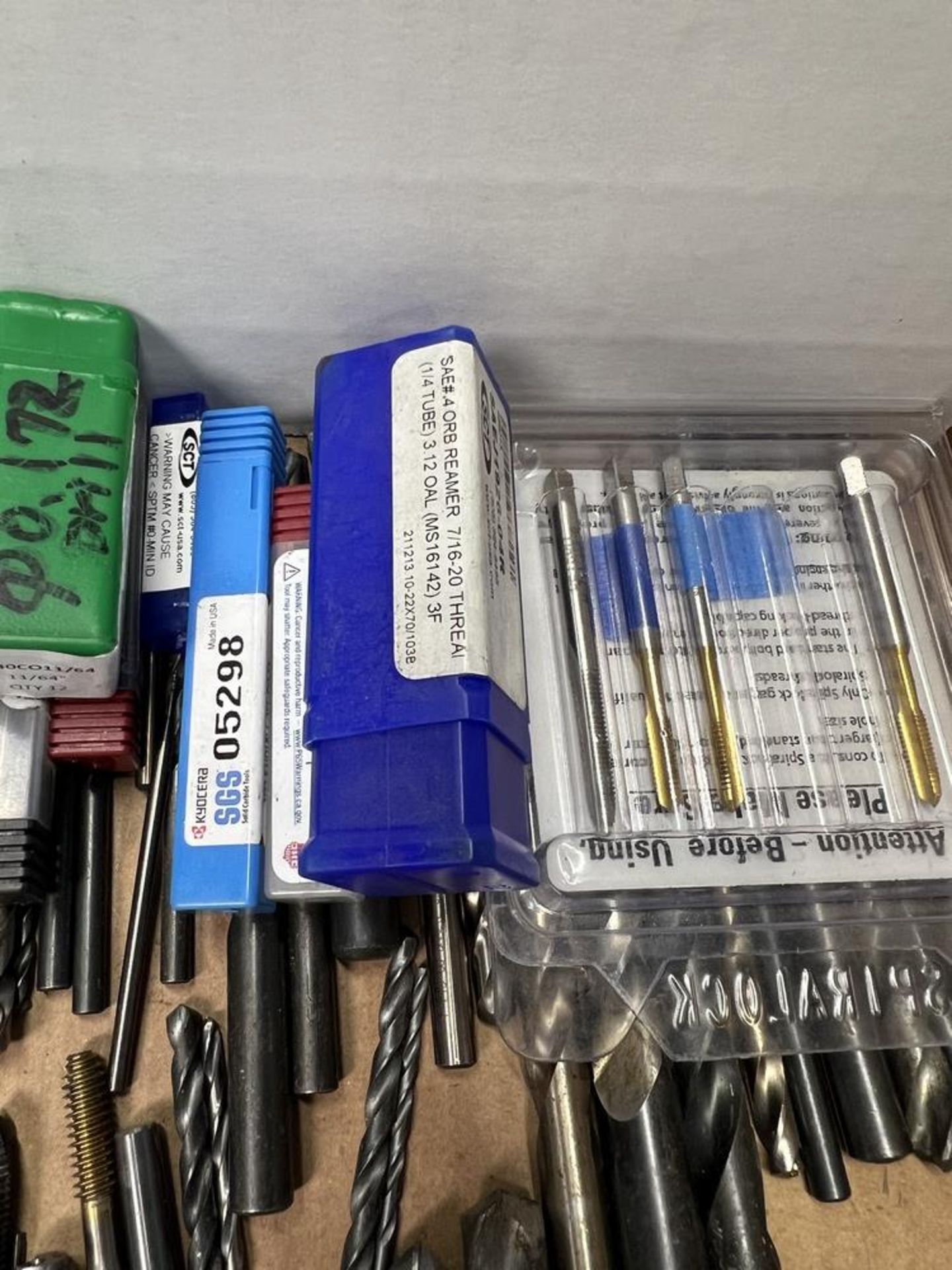 Box of Various Taps, Drills, Rounding End Mills & Others - Image 4 of 7
