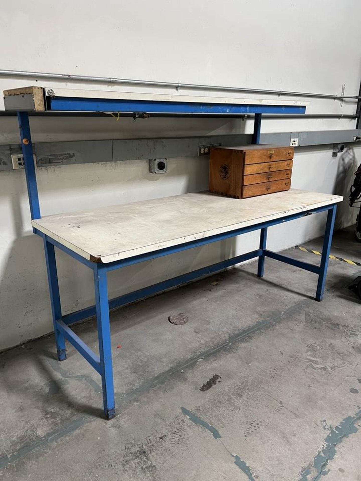 2 Tier Work Table 72" x 30" x 31" (No Other Contents)