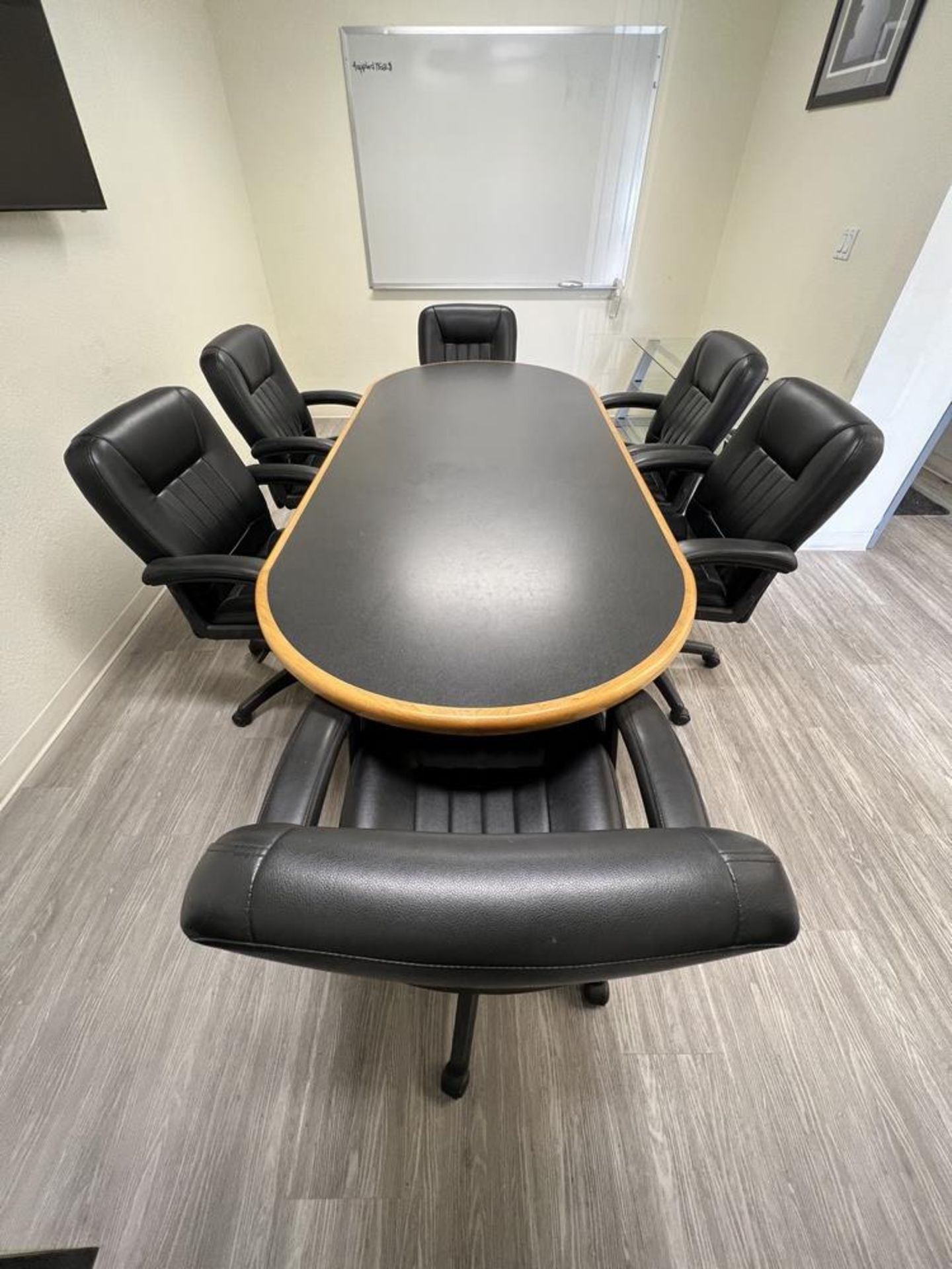 Conference Table With (6) Chairs 98" x 41 1/2" x 30"