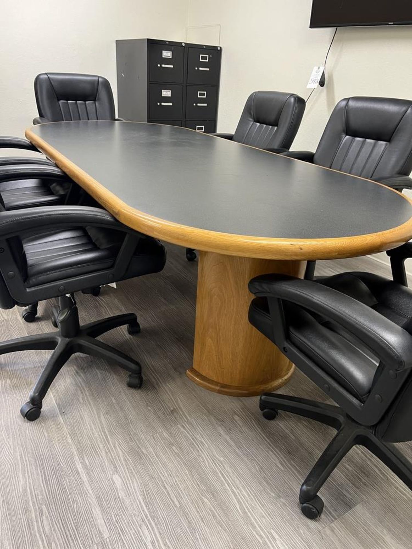 Conference Table With (6) Chairs 98" x 41 1/2" x 30" - Image 5 of 6