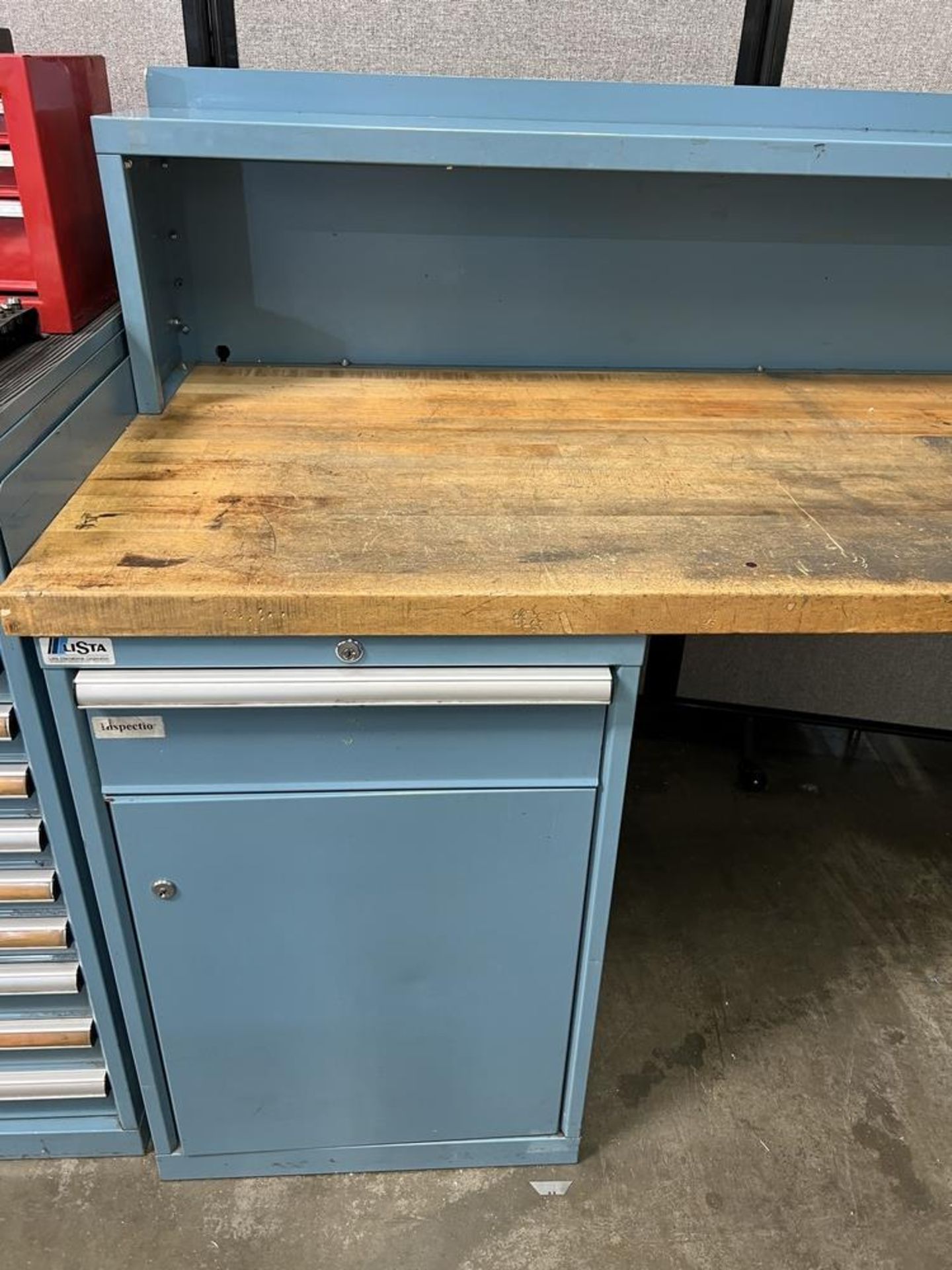 Lista Work Bench With Drawer & Cabinet and Top Shelf - Image 3 of 8