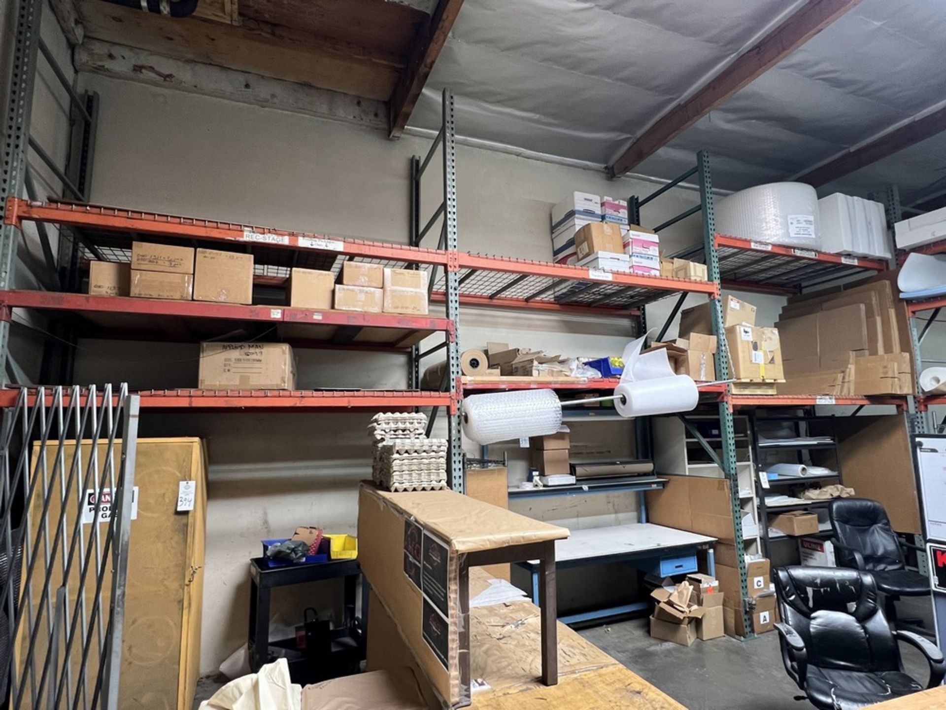 Pallet Racking 297" x 42" x 14', Total of 7 Tiers (No Contents)