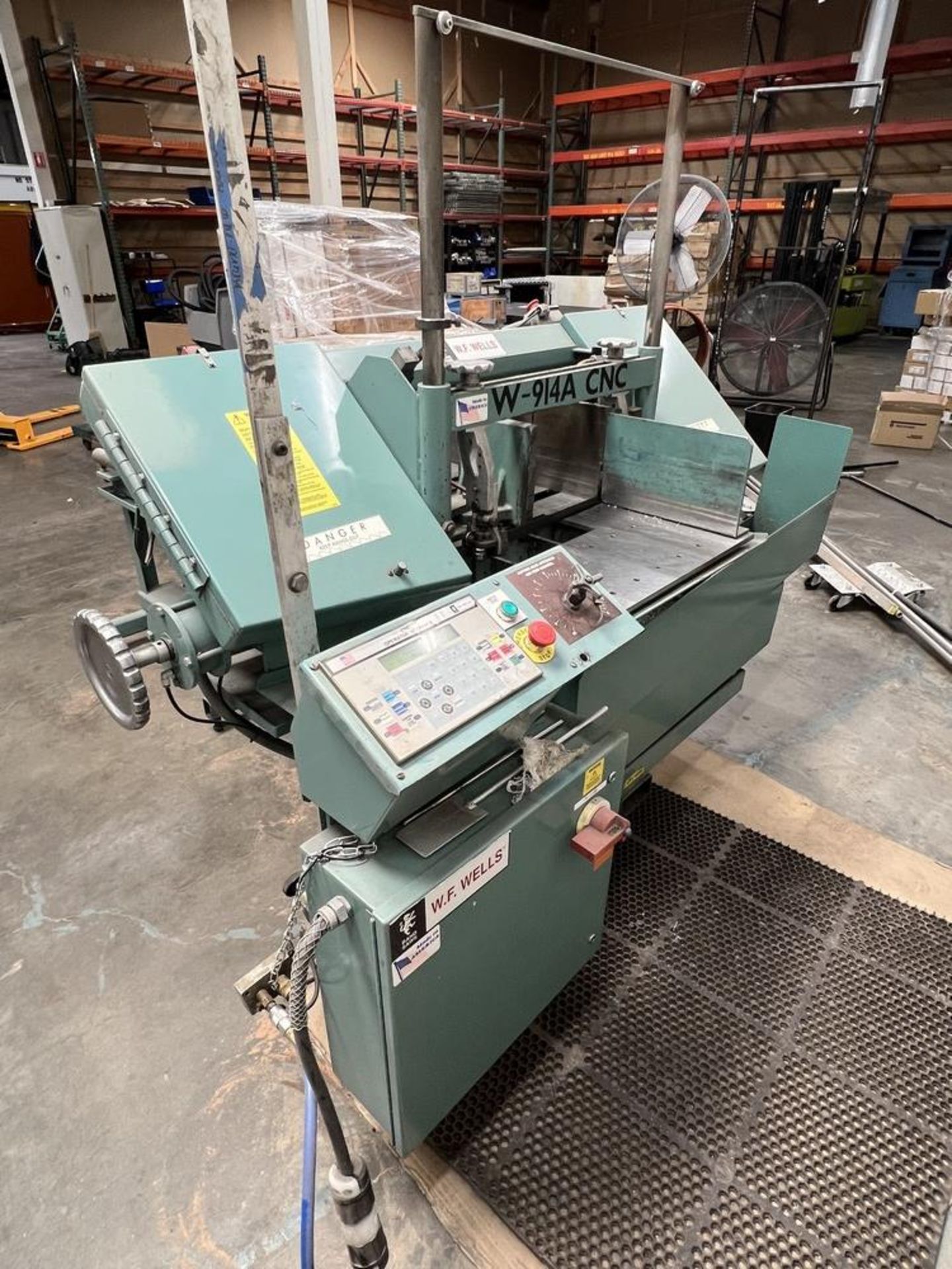 2008 W.F. Wells CNC Horizontal Band Saw Model W-914ACNC. Blade Size 1" x .035" x 11'6" Auto Feed, - Image 19 of 19