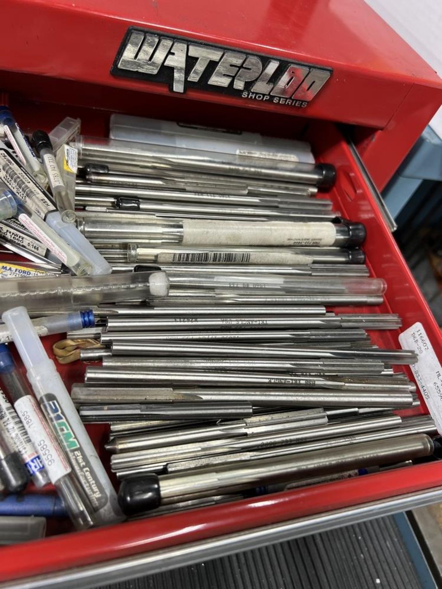 Water 100 Shop Series Tool Box Full of Reamers Big Drills & Key Cutters & Others - Image 5 of 9