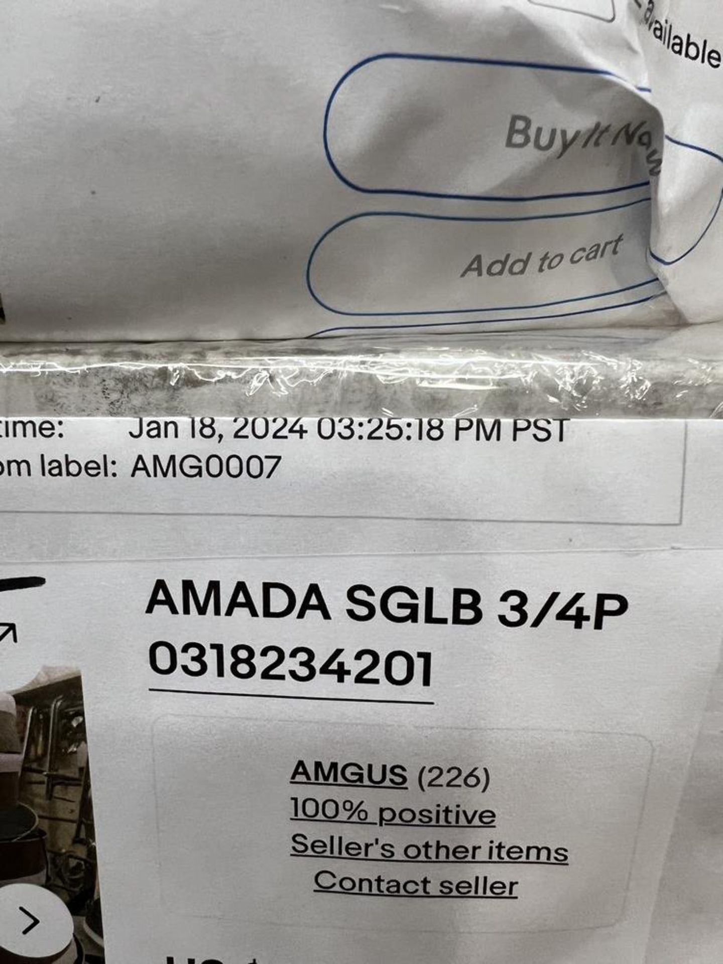 New Various Amada & Lenox Bandsaw Blades (4) Amada SGLB 3/4 P & (1) Lenox 73609620 14'6" x 1 1/4" - Image 3 of 6