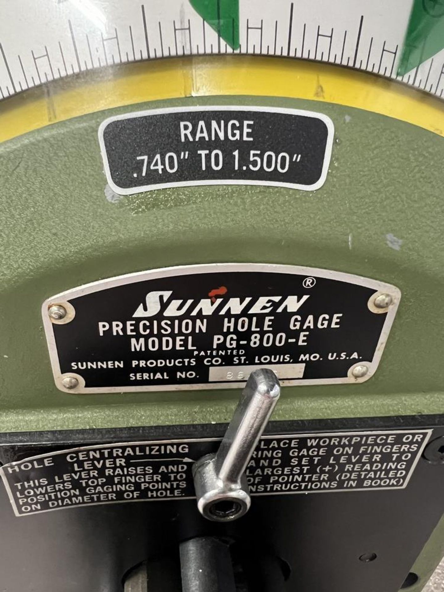 Sunnen Precision Hole Gage Model PG-800E - Image 8 of 9