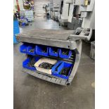 Uline Tolling Mobile Workstation Filled with Fixture Clamps & Hardware