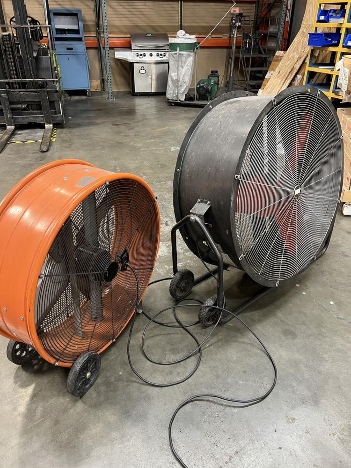 (2) Industrial Shop Fans (1) 39" & (1) Dayton 38" & (1) Max Air Pro 32" - Image 4 of 6