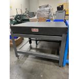 Mojave Black Granite Inspection Table on Heavy Duty Stand 48" x 36" x 6"