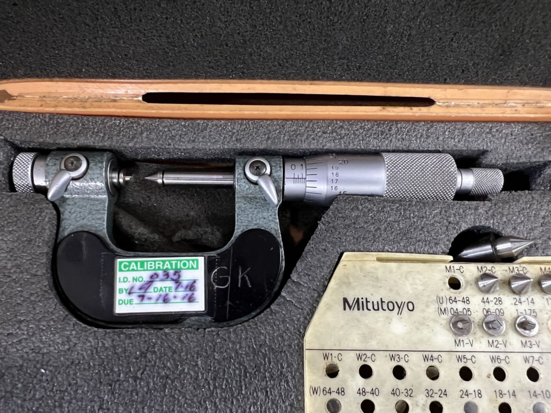 Mitutoyo 0-1" Thread Micrometer & Mitutoyo 1-2" Thread Micrometer - Image 3 of 8