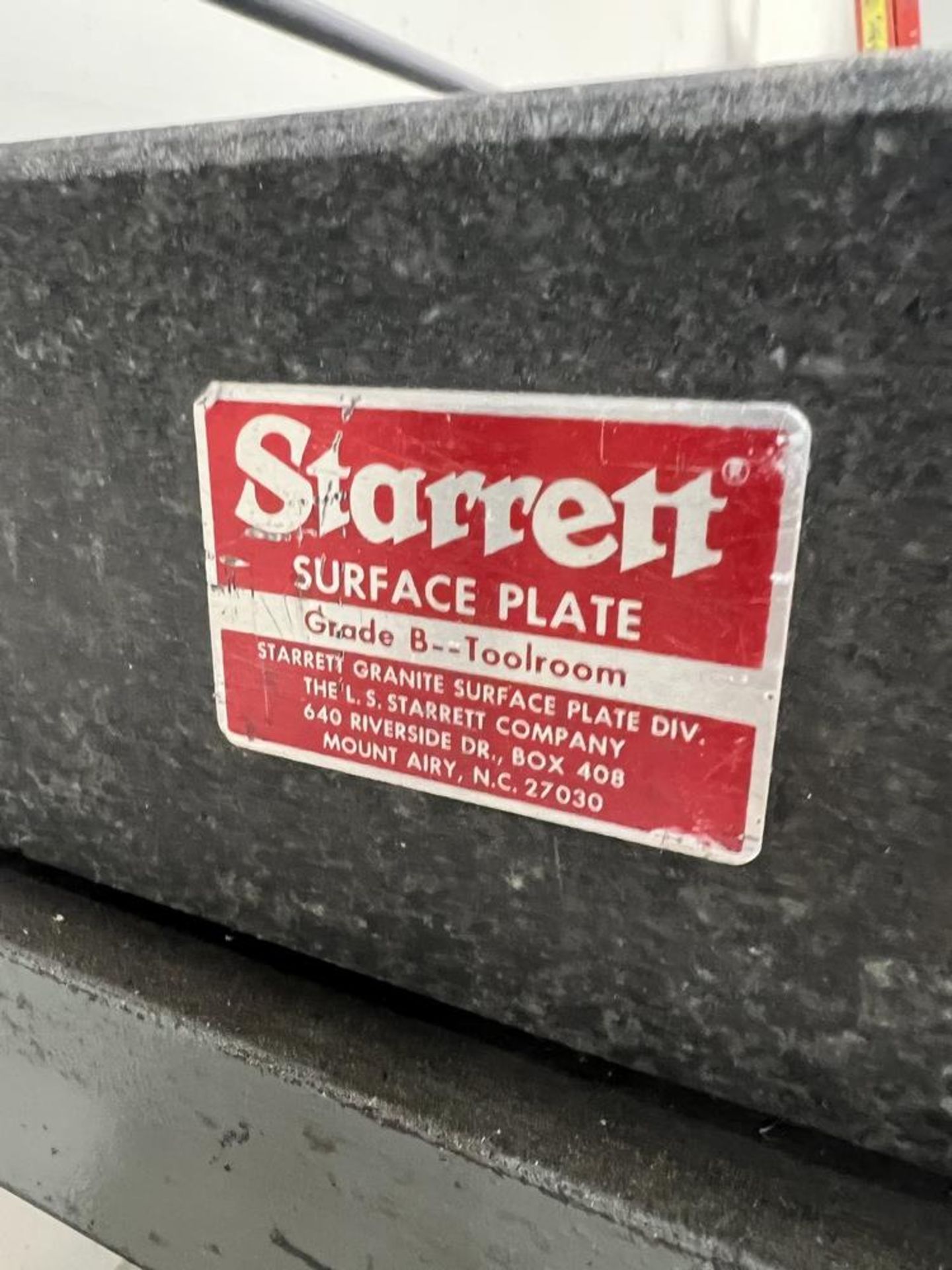 Starrett Grade B Black Granite Inspection Table 48" x 30" x 4" On Heavy Duty Stand - Image 2 of 4