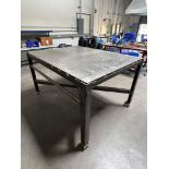 Heavy Duty 1 1/2" Stainless Steel Welding Table, 69" x 51 1/2" x 40"