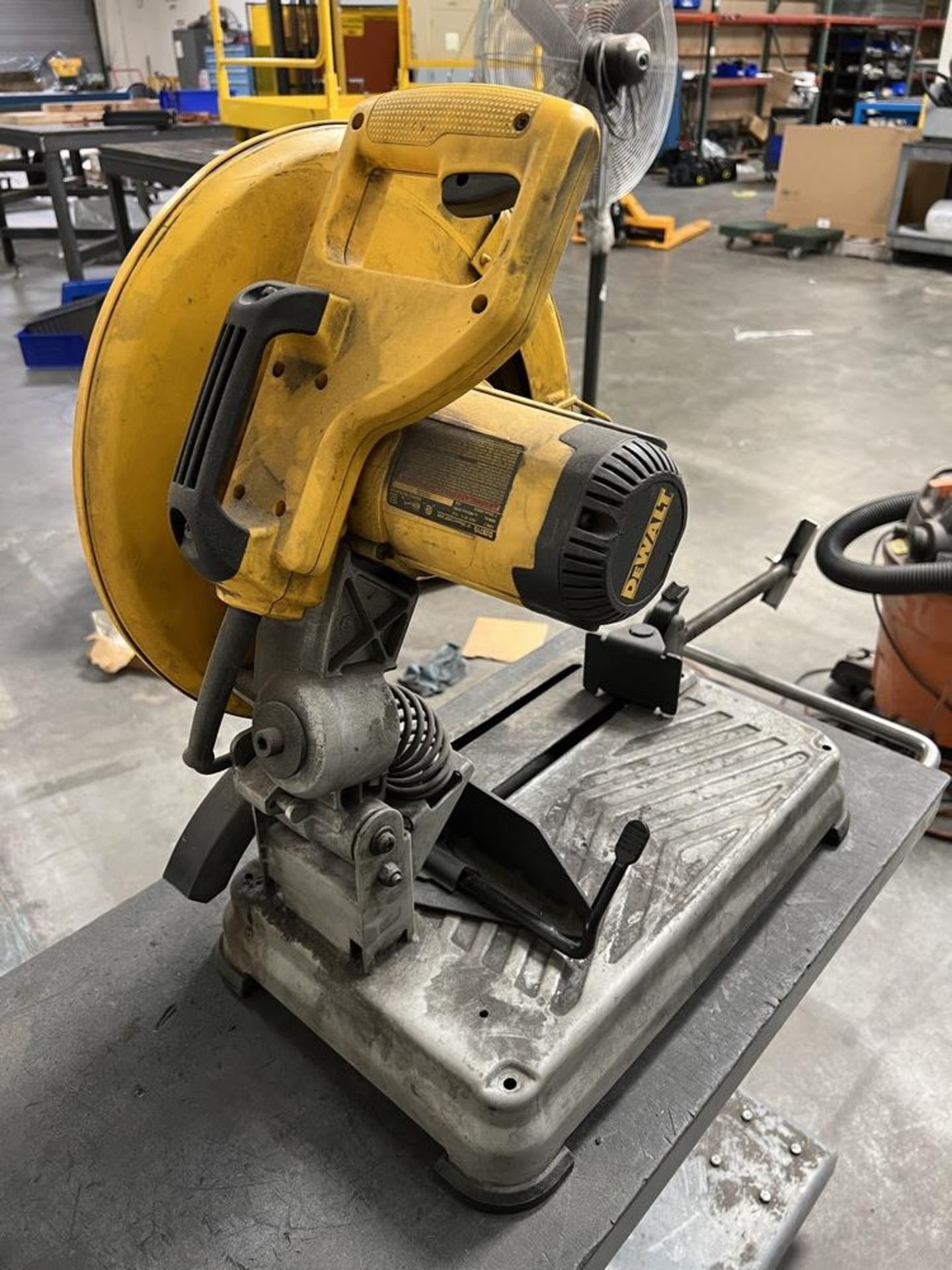 Dewalt Chop Saw On Rolling Die Cart - Image 4 of 4