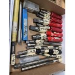 Large Box of Large Taps, Bottoming Taps, Reamers & Others