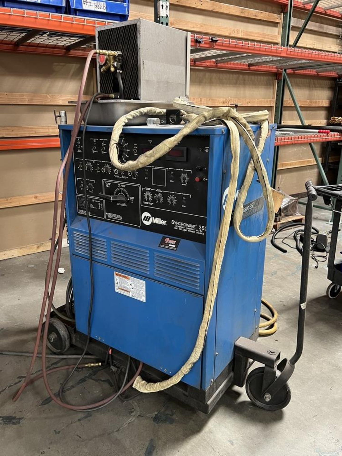 Miller Syncrowave 350 With Chiller & Welding Gun & Foot Pedal - Image 10 of 10