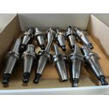 (12) Pioneer BT-40 Holders, Shell Mill, Collet & Boring Bar Holders