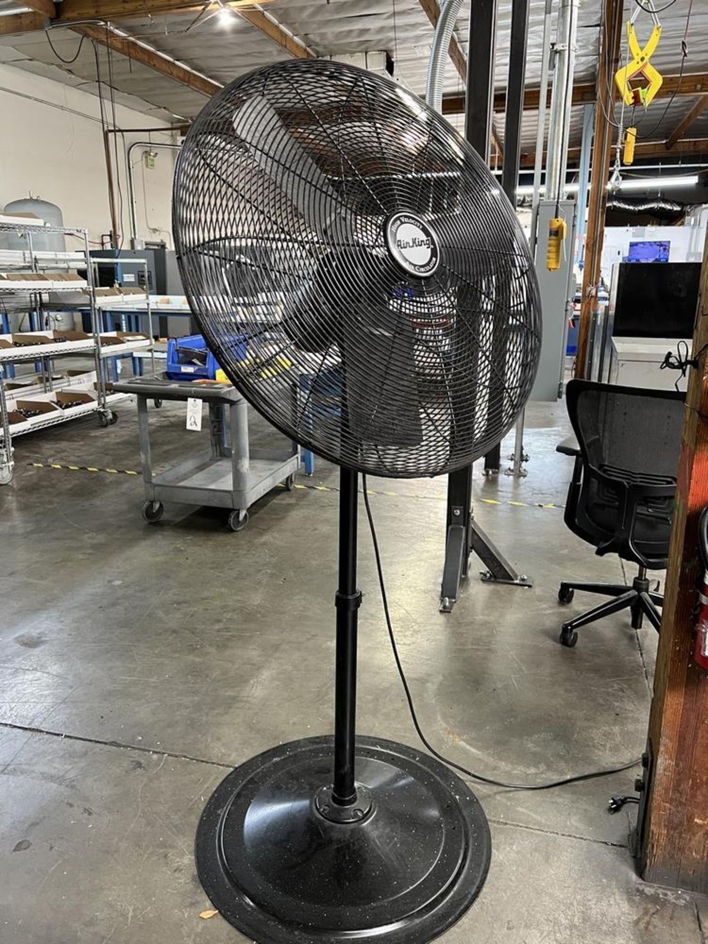 (3) High Velocity Shop Fans on Stands, (2) 1/4 HP Air King 32" & (1) Maxess 32" 1/4 hp - Image 3 of 11