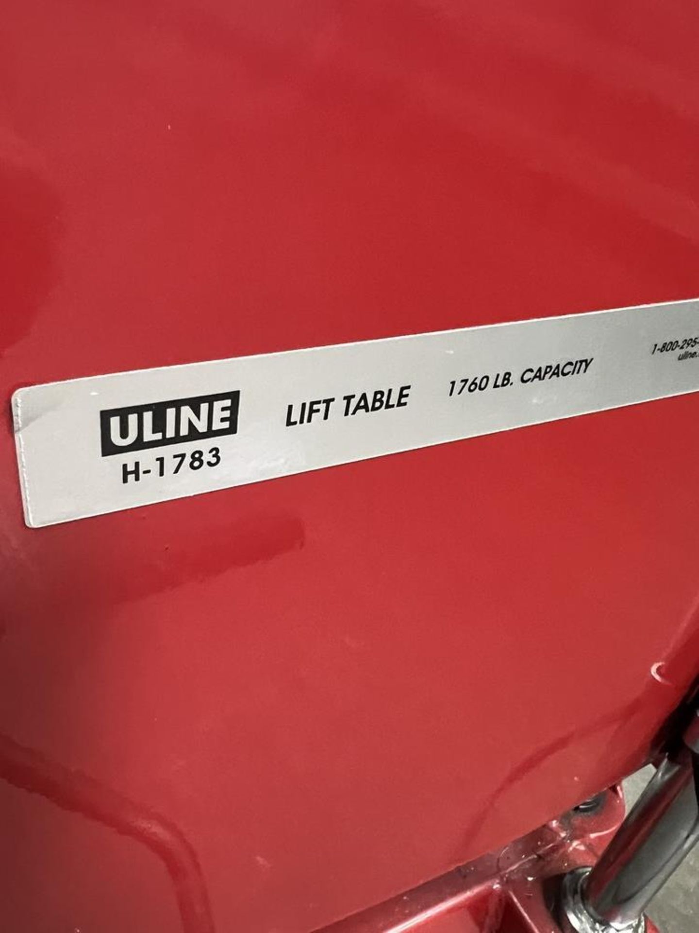 Uline Lift Table 1760 lb Capacity - Image 3 of 6