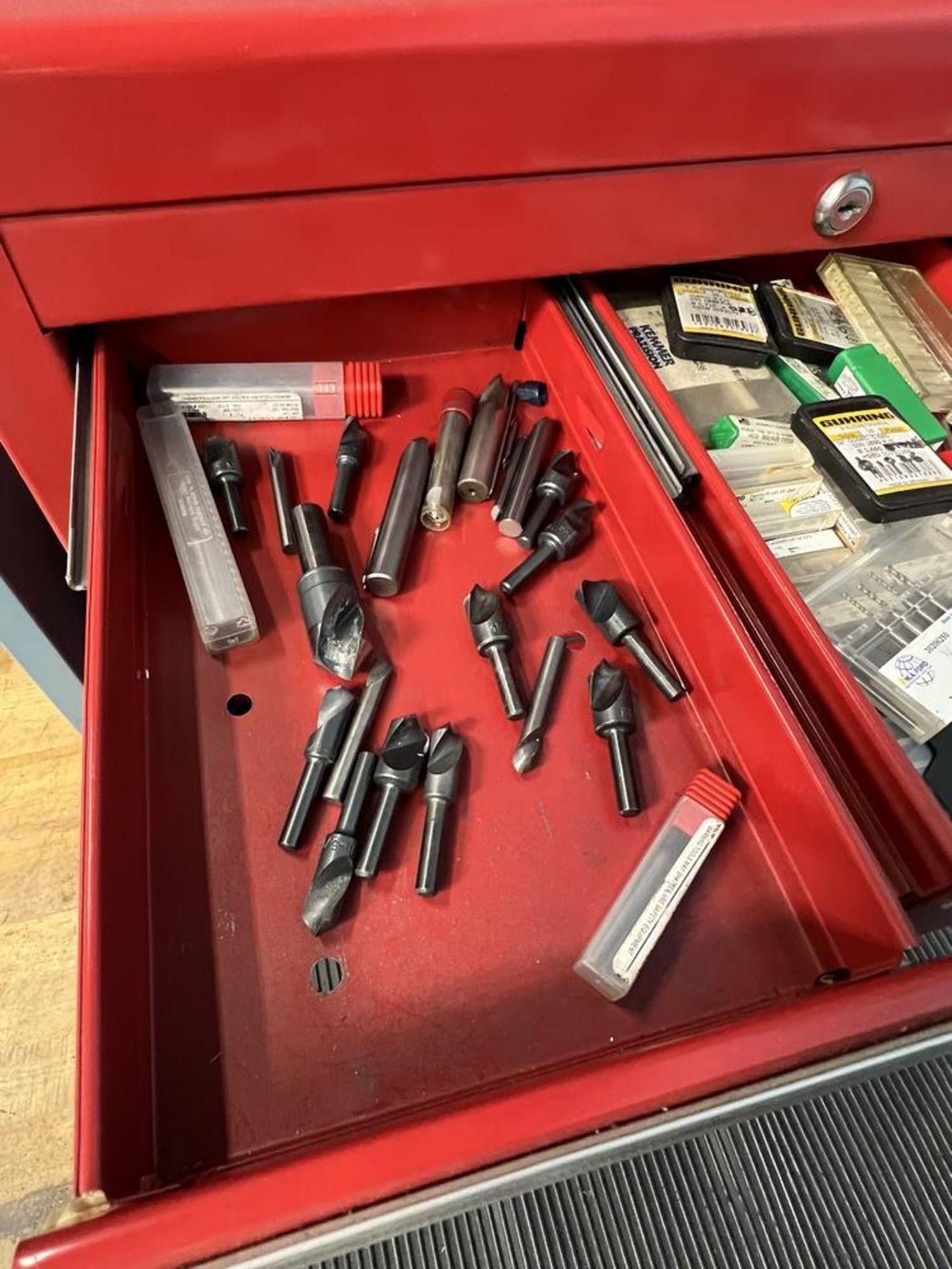 Waterloo Shop Series Tool Box Full of New & Used Counter Sinks, Small Drills, Special Tools, Small - Image 2 of 11