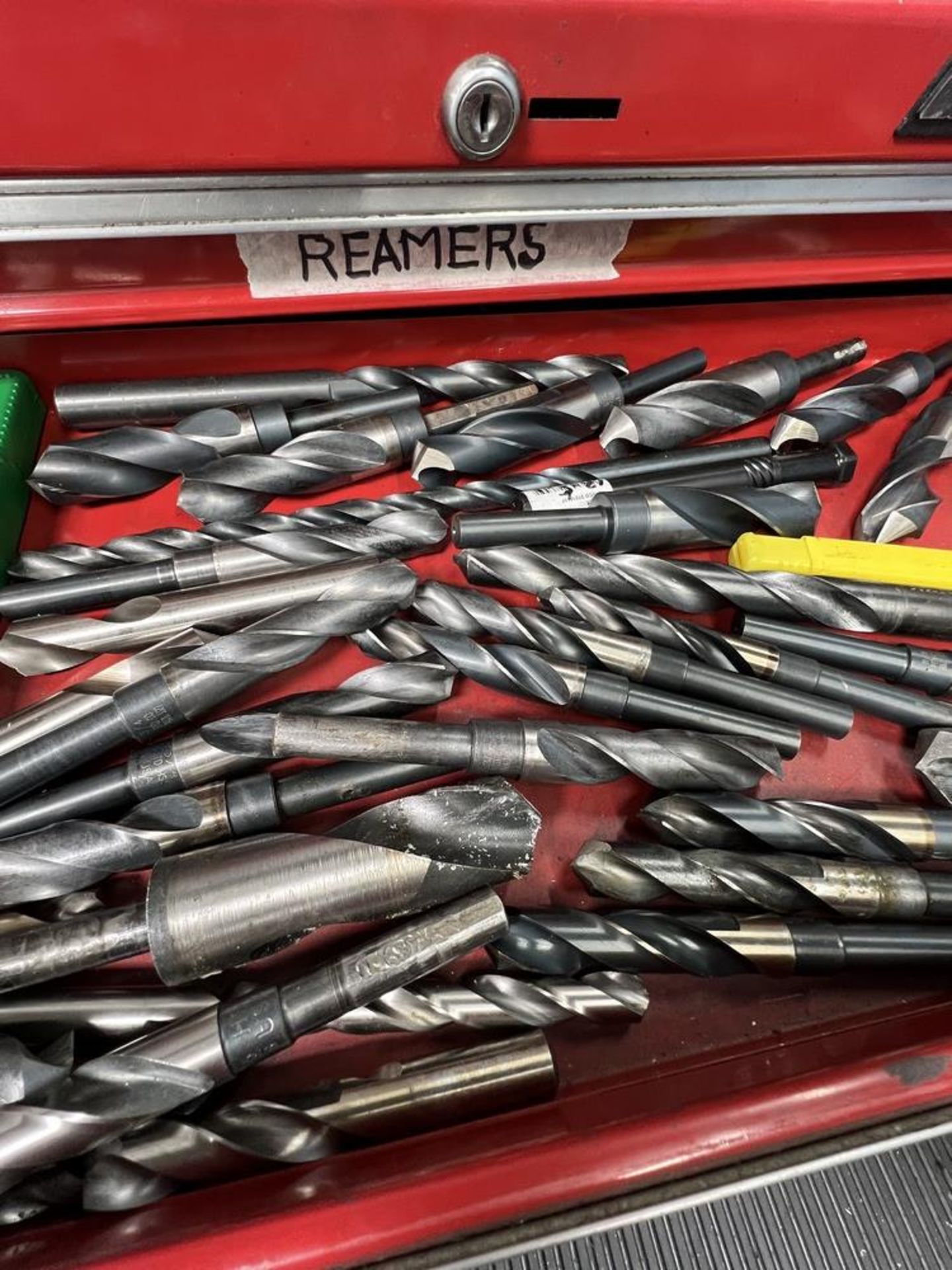 Water 100 Shop Series Tool Box Full of Reamers Big Drills & Key Cutters & Others - Image 8 of 9