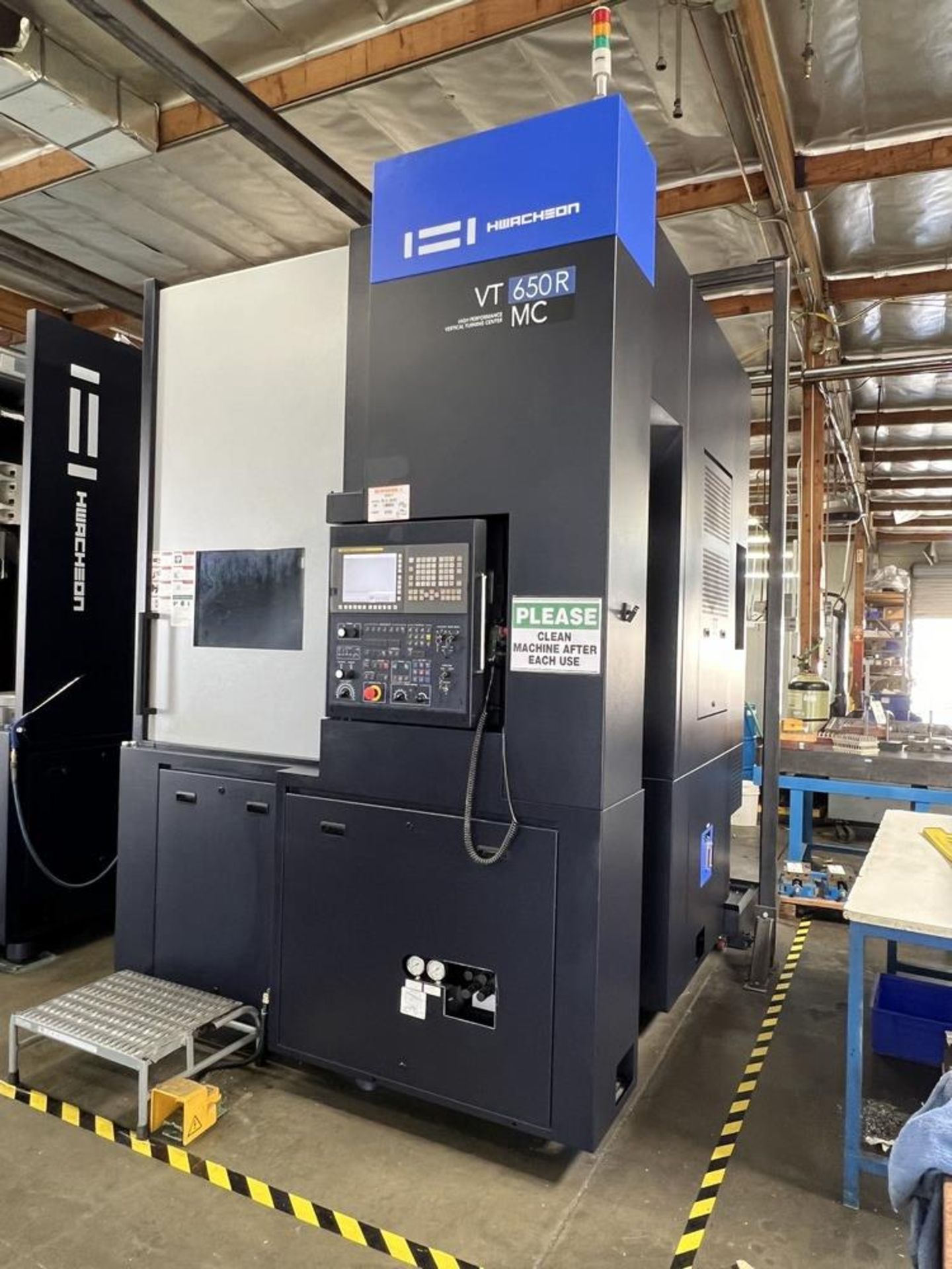2020 Hwacheon VT-650R MC, 1500 RPM, 24" Chuck, 12 Station Turret, Live Milling, 35" Max Swing, - Image 3 of 32