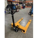 Uline H-1781 Wide Forks, Low Profile, 4 Way Pallet Truck 360 lb Capacity