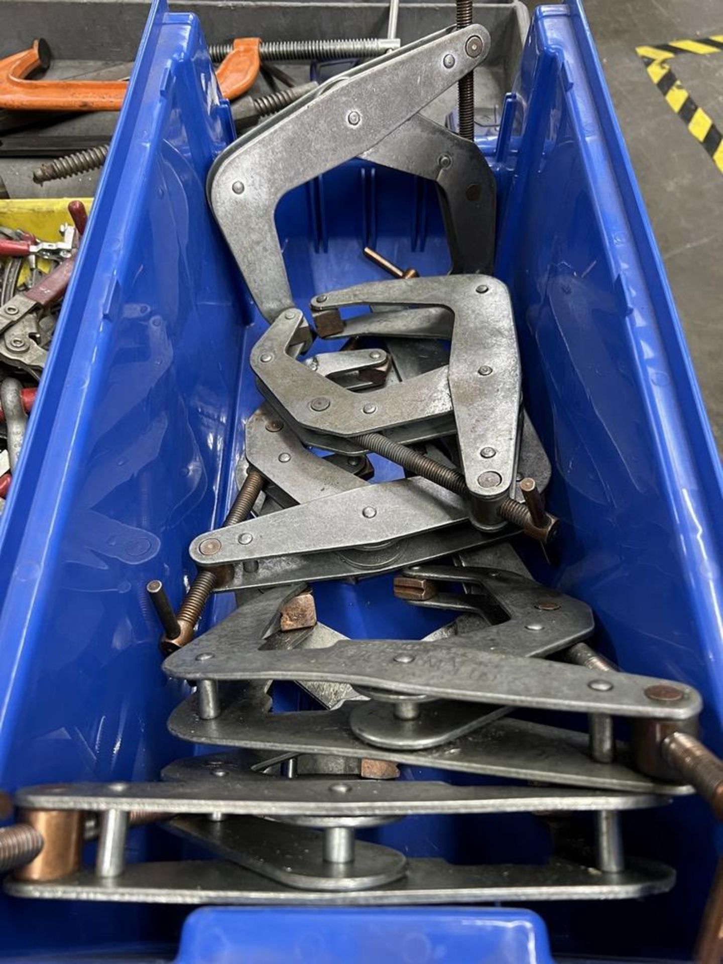 Large Lot of Table Clamps, C Clamps & Vise Clamps - Image 8 of 9