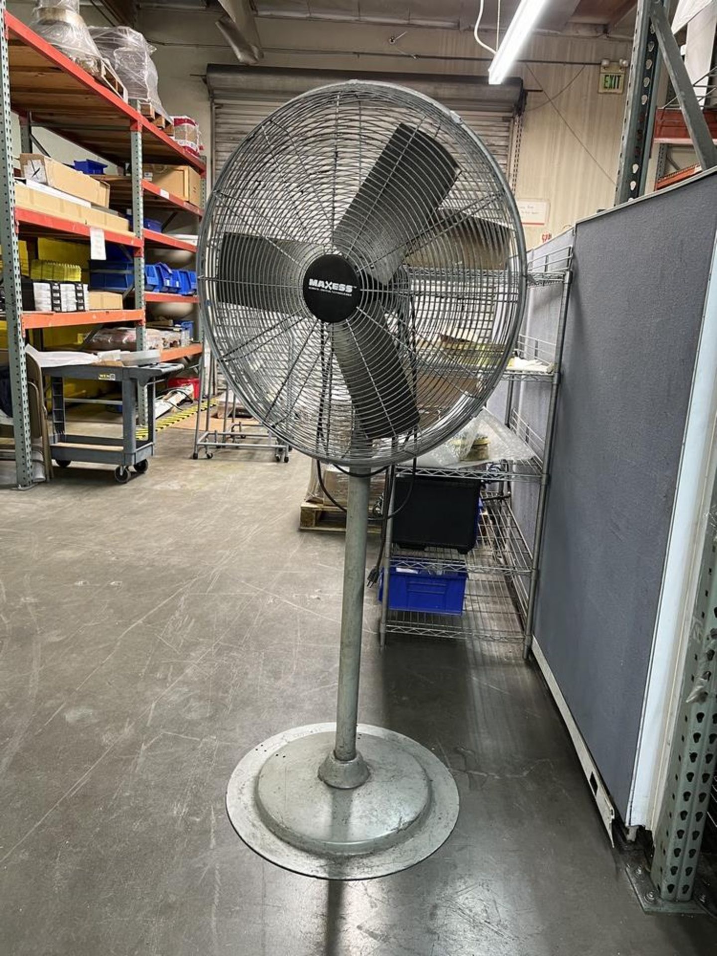(3) High Velocity Shop Fans on Stands, (2) 1/4 HP Air King 32" & (1) Maxess 32" 1/4 hp - Image 5 of 11