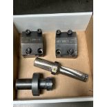 (3) Haas SL-30 Tool Holders, (2) Boring Bar & (1) Collet With Thru Coolant Insert Drill